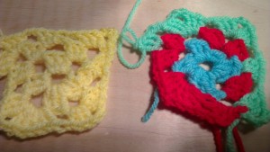 Granny Squares in progress